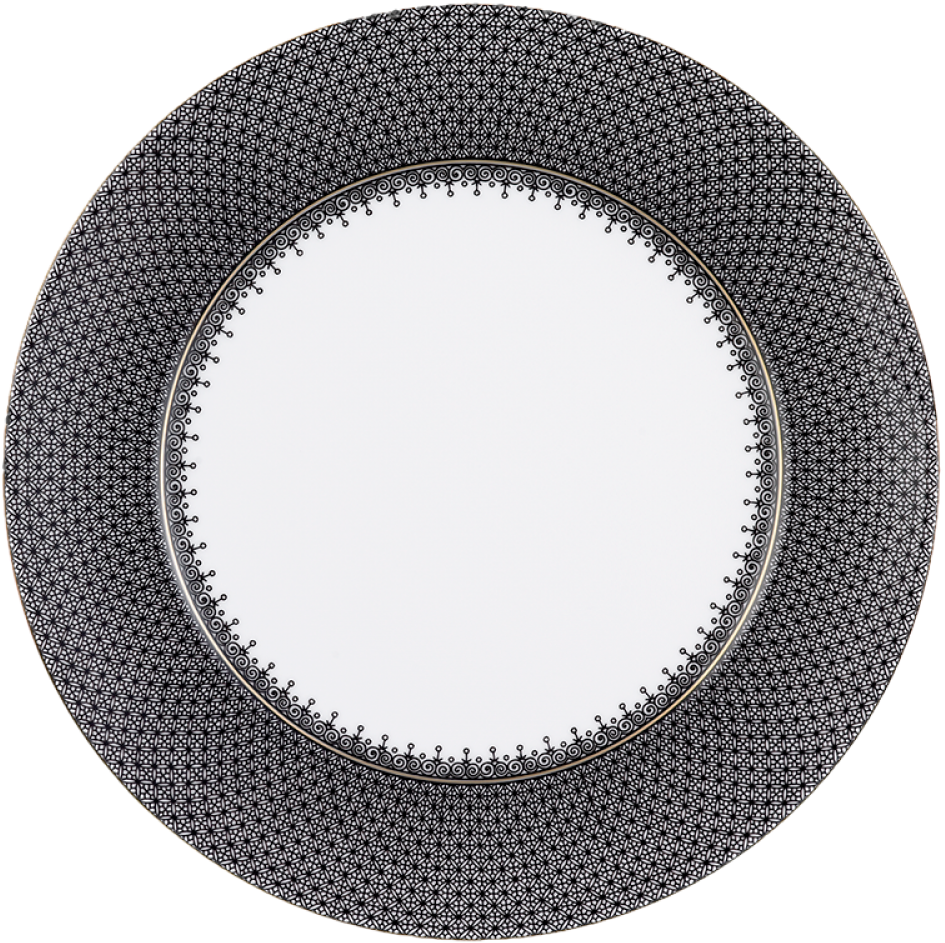 Mottahedeh Black Lace Service Plate (1507x1000), Png Download