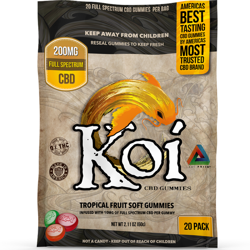 Koi Gummies Regular 20 Piece 2 - Koi Cbd Gummies (800x800), Png Download