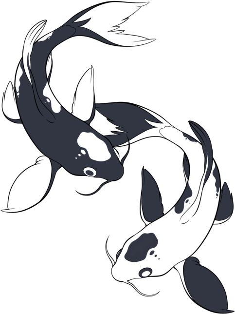 Svg Freeuse Spiritual Drawing Koi - Drawing (600x777), Png Download