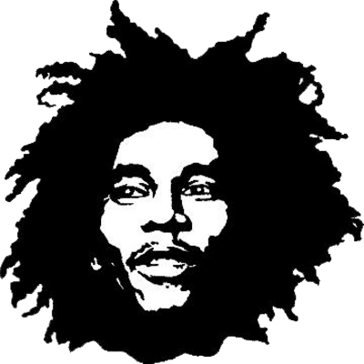 10 Wiz Khalifa Clipart - Bob Marley (400x400), Png Download