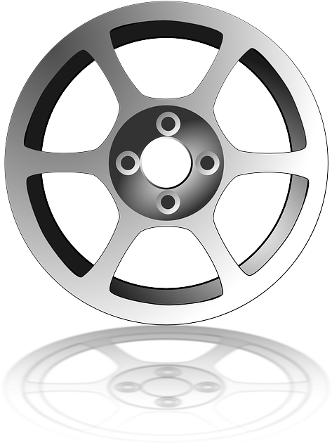 Wheel 2 Clip Art At Clker - Wheel Clipart (426x589), Png Download