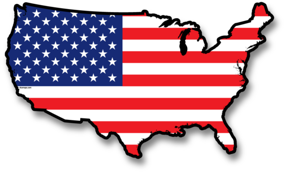 Usa Wall Map Art - Solberg–hunterdon Airport (600x600), Png Download