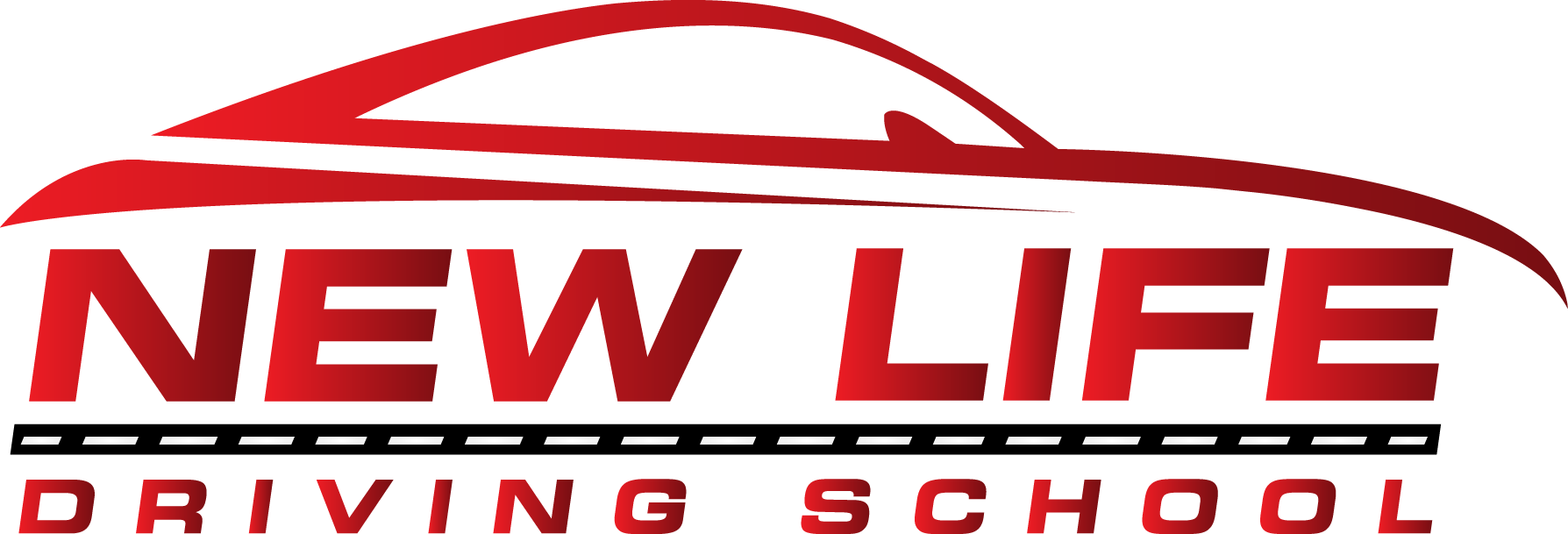 New Life Driving School - Car Driving School Logo (1788x609), Png Download