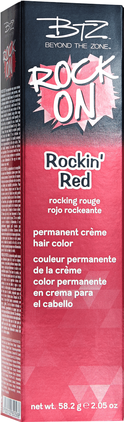 Beyond The Zone Rockin Red Permanent Creme Hair Color - Rock On Rockin Red Hair Color (1500x1500), Png Download