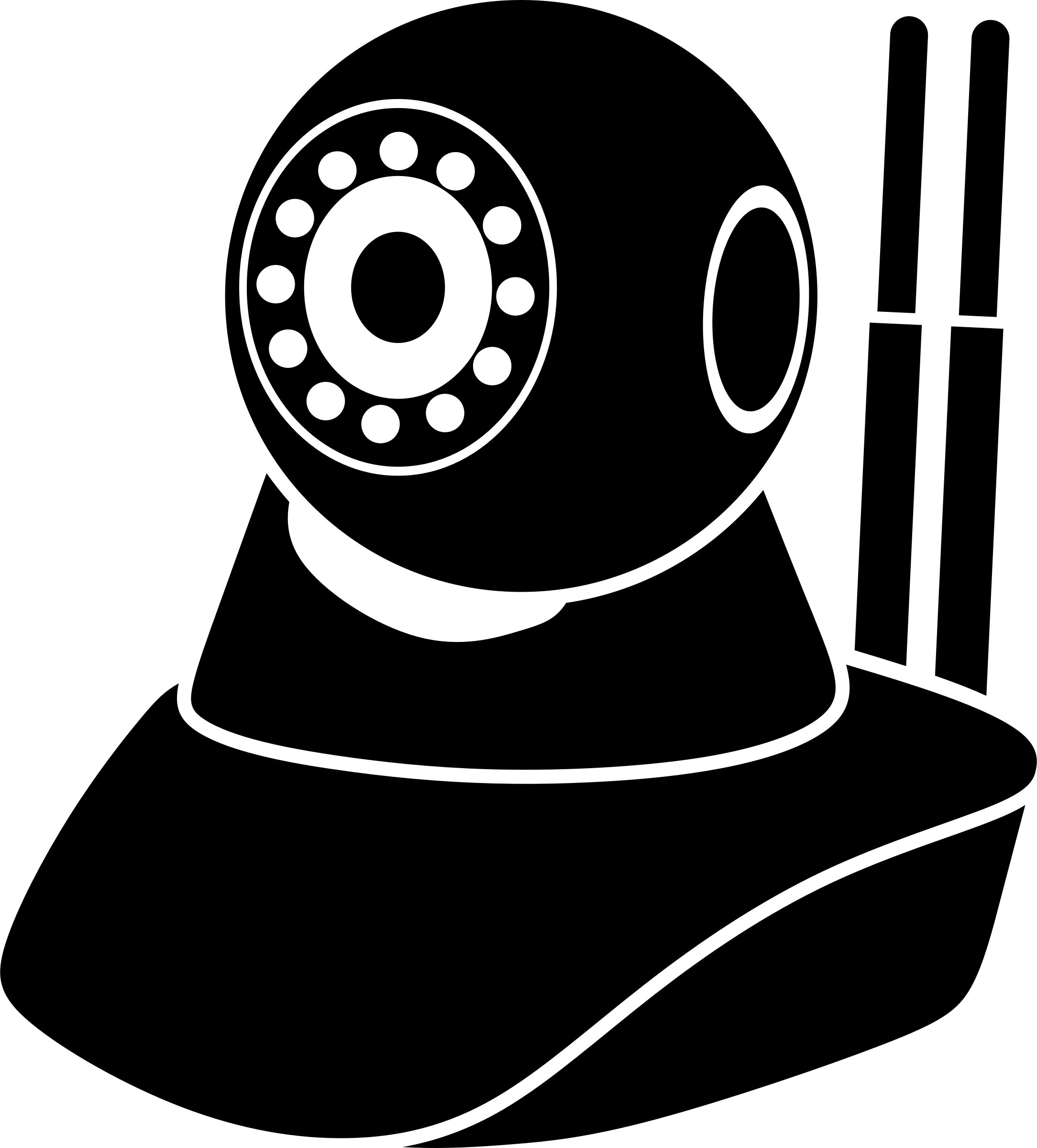 Graphic Freeuse Download Big Image Png - Cctv Camera Clipart Png (2168x2400), Png Download