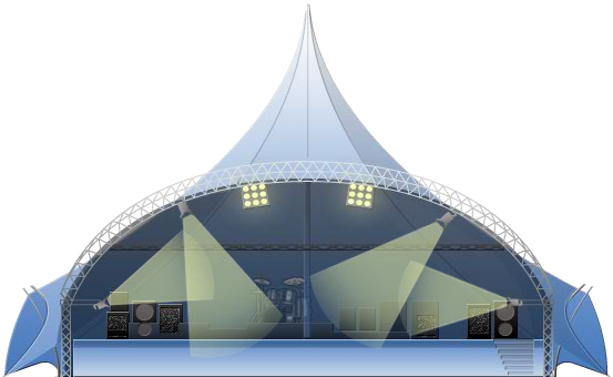 Concert Stage - Concert Stage Png (553x340), Png Download