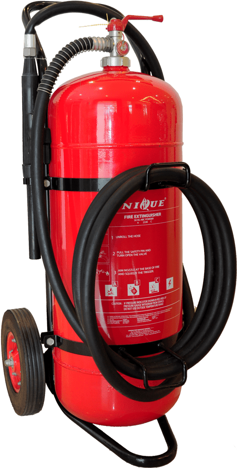 50 Kg Trolley Type Dry Powder Fire Extinguisher - Co2 Fire Extinguisher Portable Png (1000x1000), Png Download