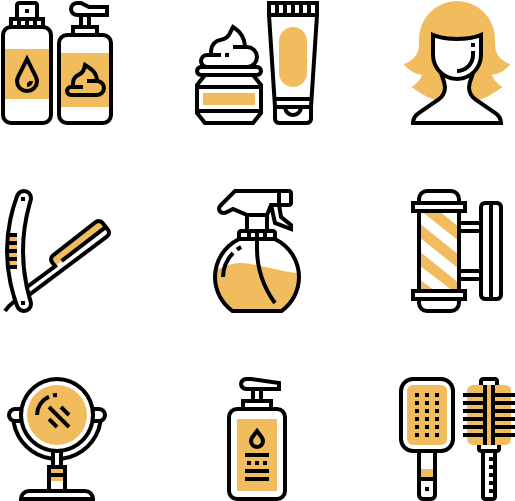 Barber Shop - Beer Pictogram (600x564), Png Download