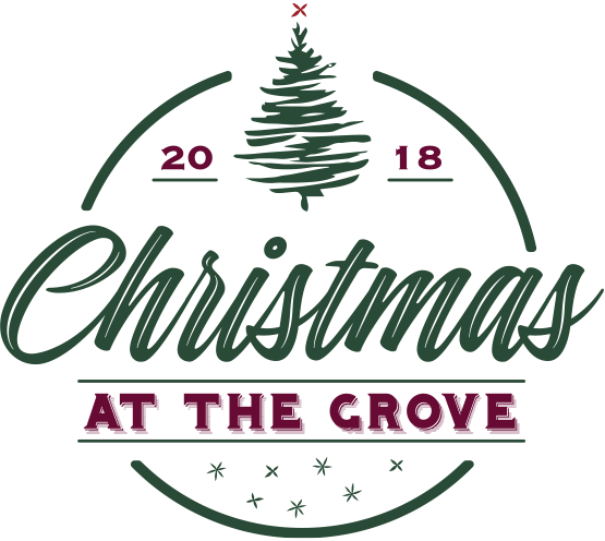 Christmas At The Grove Logo 2 - Christmas At The Grove (555x496), Png Download