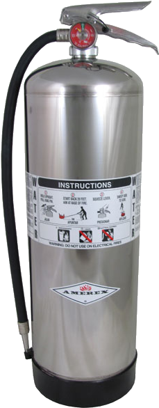 H20 Fire Extinguisher - Amerex 240 Fire Extinguisher,water Fire,a,2a (346x651), Png Download