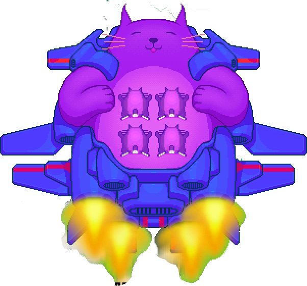 Big Cat - Fat Cat Nitrome (602x561), Png Download