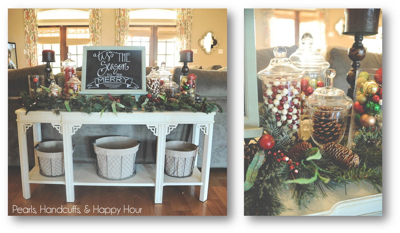 It's Just A Bunch Of Christmas Greenery, Some Chalk - Christmas Ornament (1378x807), Png Download