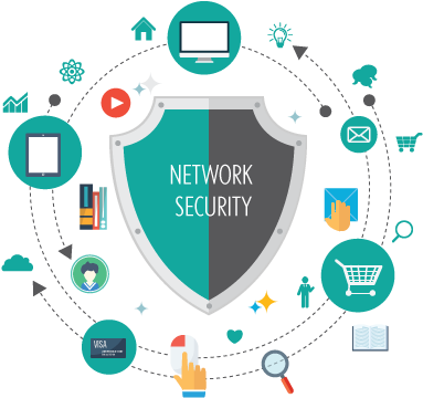 Network And Vpn - Network Security Logo Png (569x401), Png Download