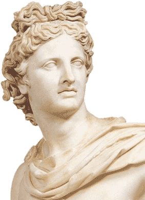 Apollo Head - Statue Transparent (400x400), Png Download