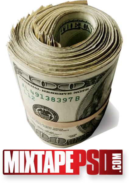 Money Roll - Cuban Link Chain Png (424x600), Png Download