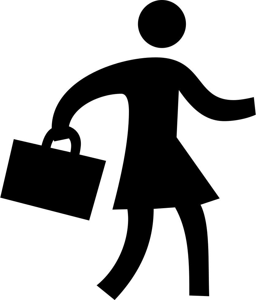 Png File - Png Woman Icon White Work (836x980), Png Download