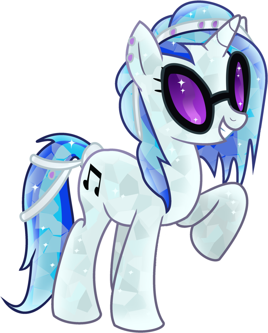 Crystal Vinyl Scratch By Ox Deso Xo-d5t5vsb - My Little Pony: Friendship Is Magic (1024x1194), Png Download