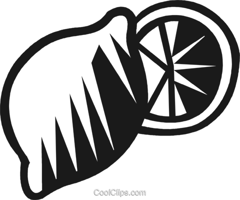 Lemon/lime Royalty Free Vector Clip Art Illustration - Limes Vector Png Black (480x400), Png Download