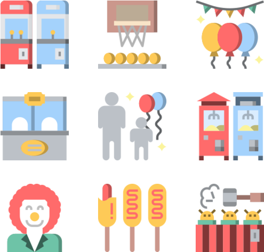 Amusement Park (600x564), Png Download