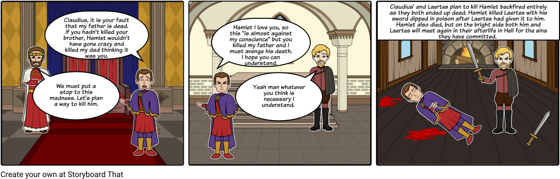 The Untold Love Story Of Laertes And Hamlet - Claudius And Laertes Plan (1164x385), Png Download