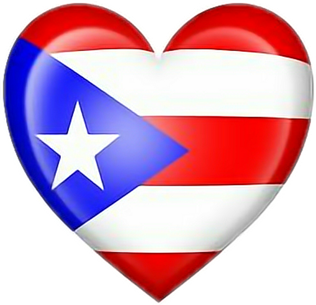 #puerto Rico Corazòn Bandera Flag - Emblem (1024x987), Png Download
