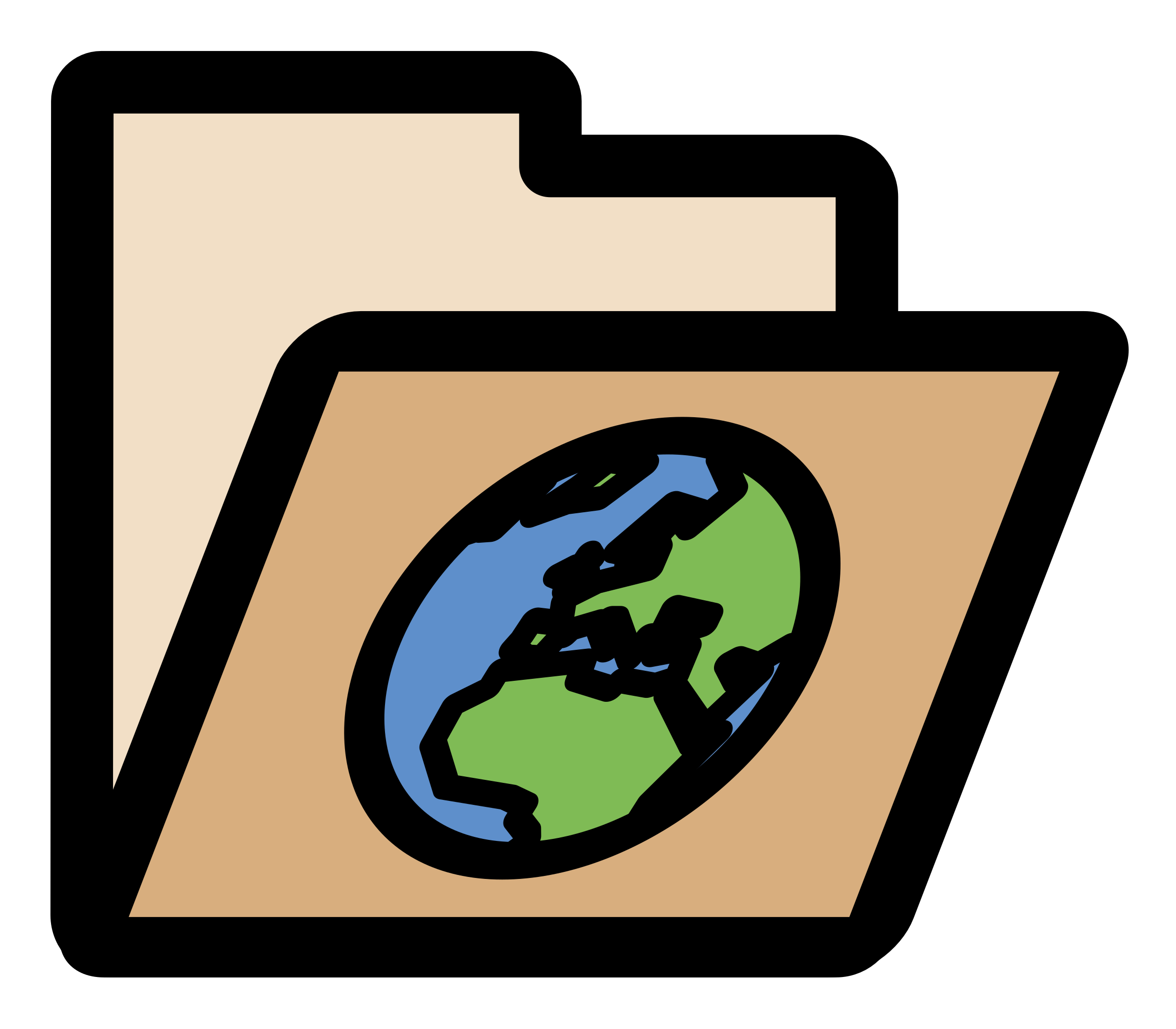 This Free Icons Png Design Of Primary Bookmark Folder - Open File Icon Png (2400x2400), Png Download