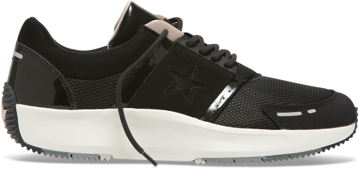 Run Star Low Top Black - 163311 Converse (1200x1200), Png Download