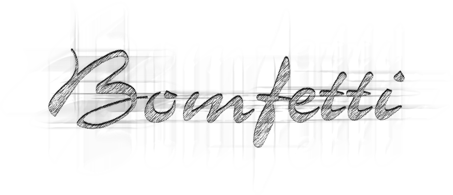 Bomfetti - Sketch (901x389), Png Download