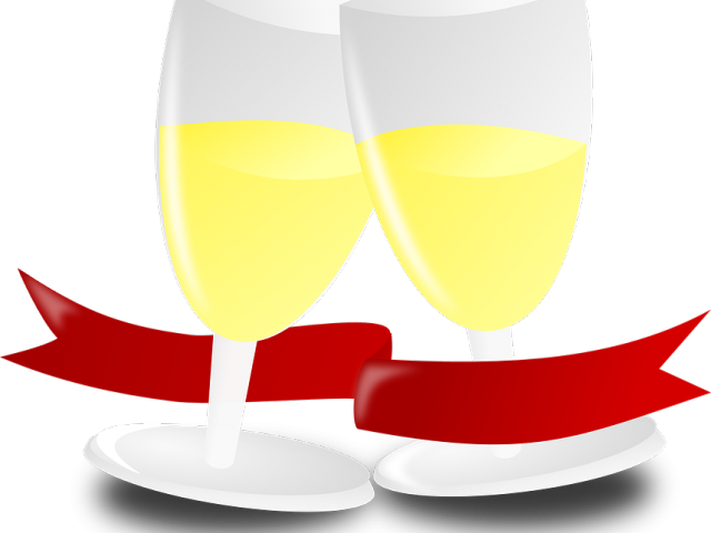 Champagne Clipart Anniversary Champagne - Wedding Anniversary Icon (640x480), Png Download