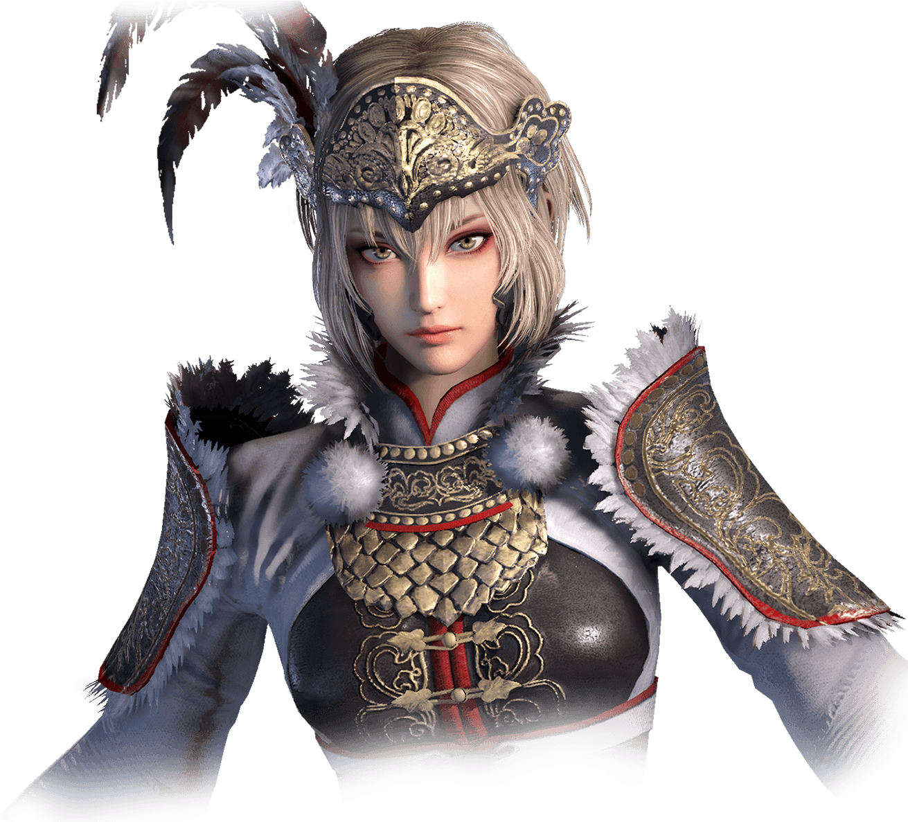 A Lonely And Brave Warrior Princess - Lu Bu And Lu Lingqi (1700x1186), Png Download