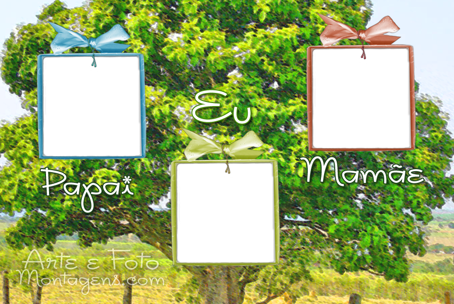 Photoscape Online Montagens - Moldura De Arvore Genealogica (898x602), Png Download