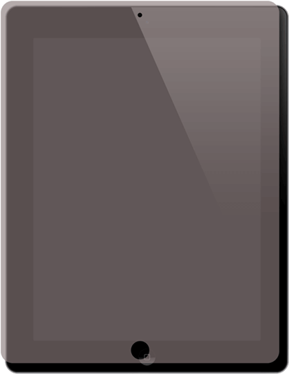 Pellicola Silicone Antiriflesso Apple Ipad 2/3/4 - Tablet Computer (555x642), Png Download