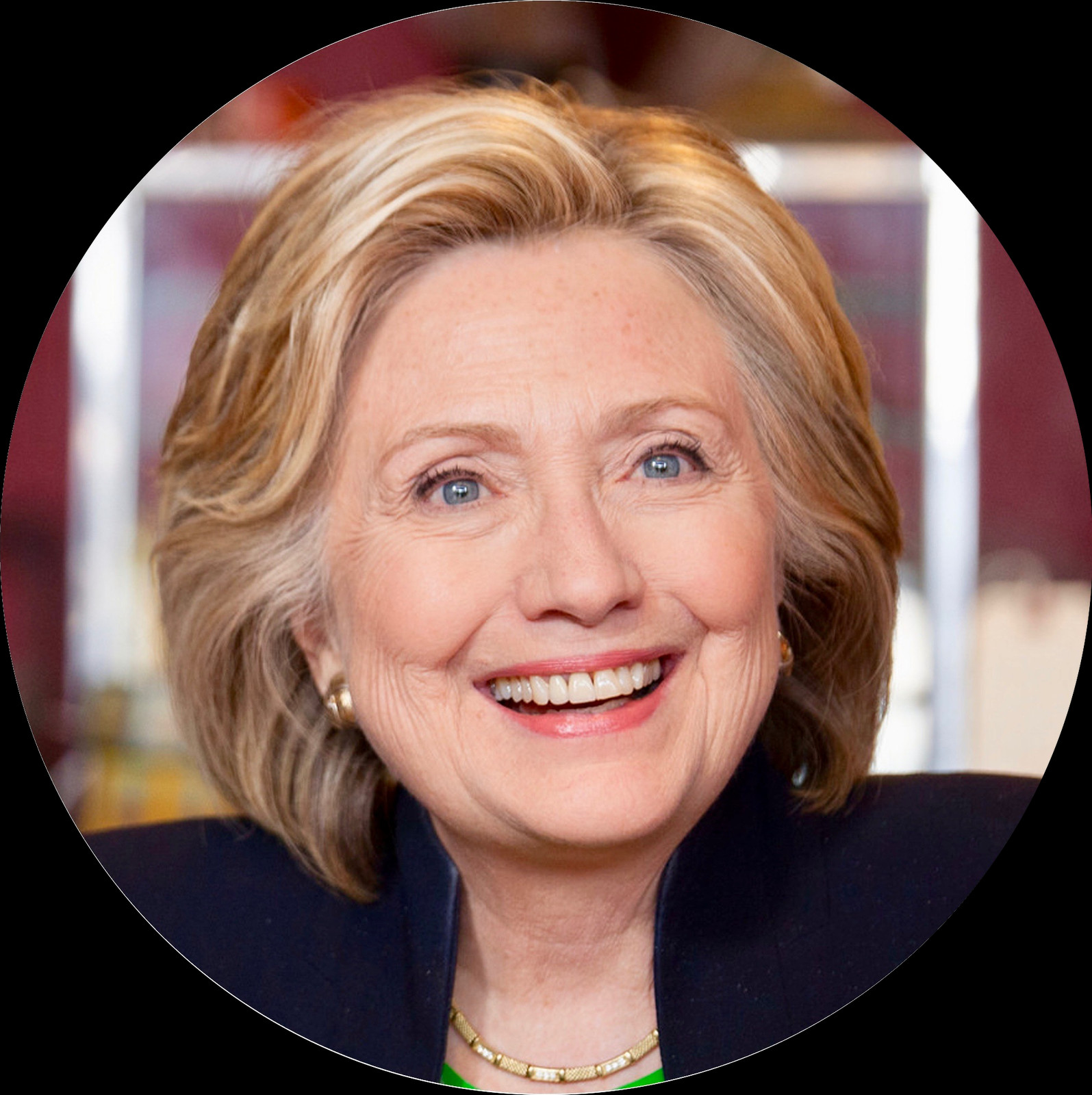 Free Hillary Clinton Pngs - Circle Picture Of Hillary Clinton (1595x1600), Png Download