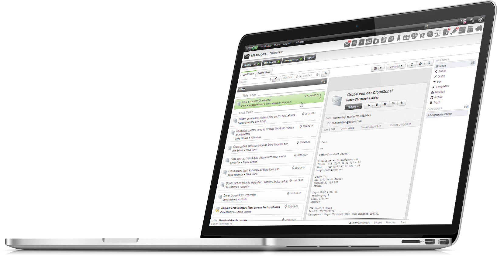 Feature Email Plain - Operating System (1635x843), Png Download