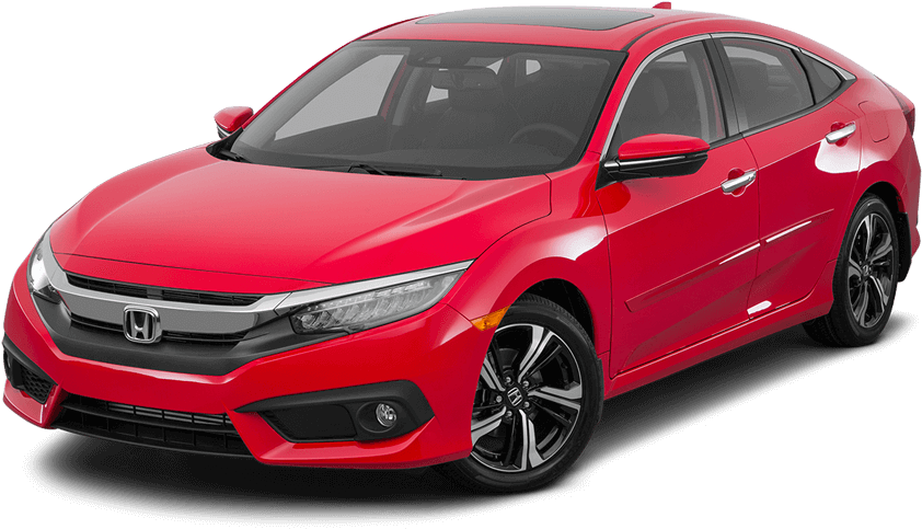 Civic - Red Kia Forte 2013 (891x579), Png Download