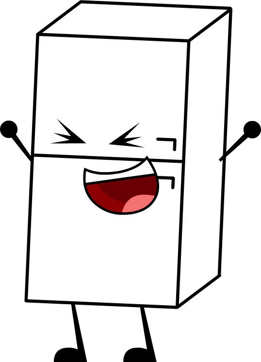 Clip Library Library Fridge Clipart Smiling (538x745), Png Download