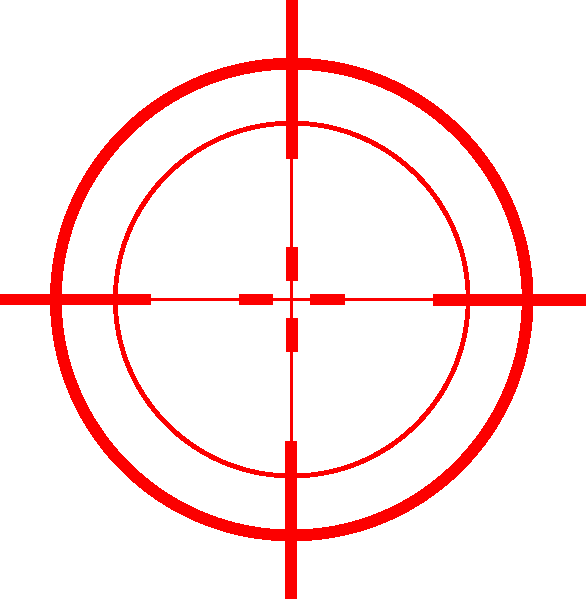 Camera Cross Hairs (586x599), Png Download