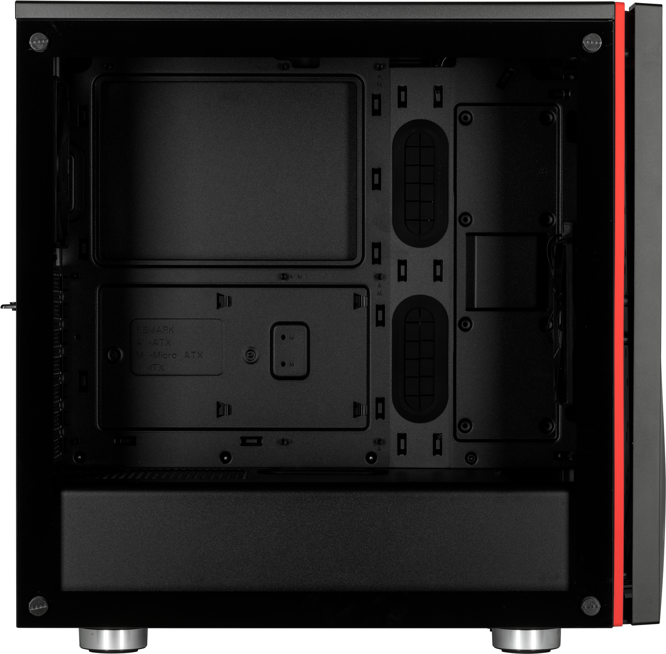 Corsair Carbide Series Spec 06 Cc 9011144 Ww Black - Computer Case (2400x2277), Png Download