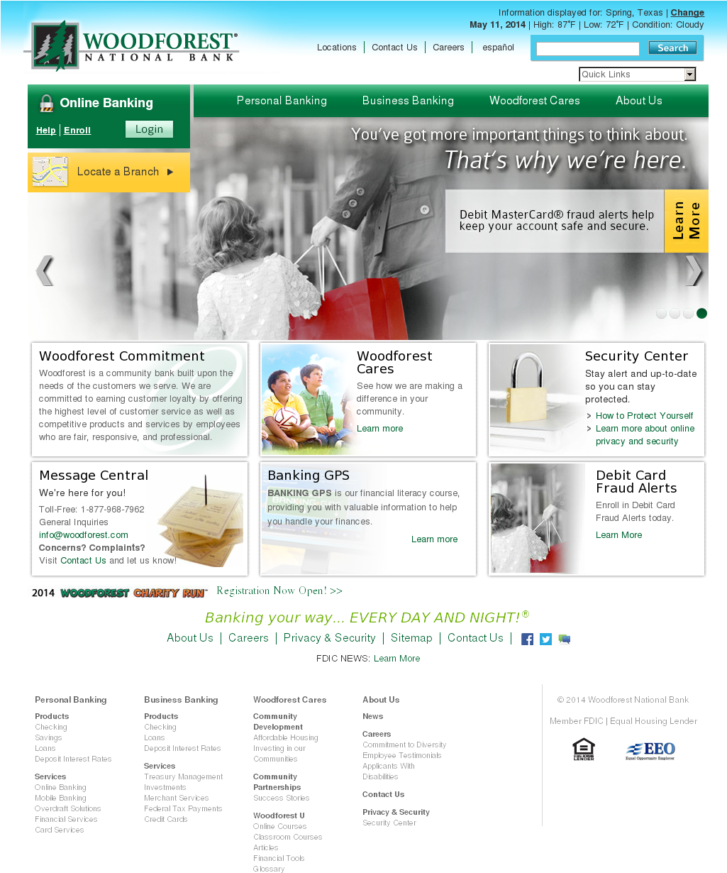 Woodforest National Bank (1024x1241), Png Download