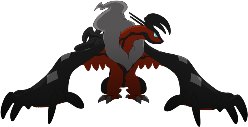 Yveltal - Illustration (1000x563), Png Download