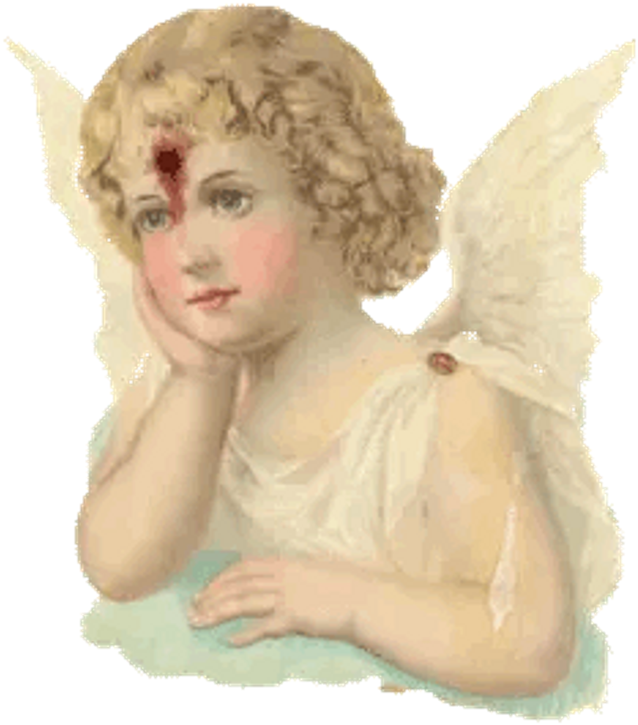 #angel #cherub #blood #gore #aesthetic #freetoedit - Saint Kerosene (1024x1168), Png Download