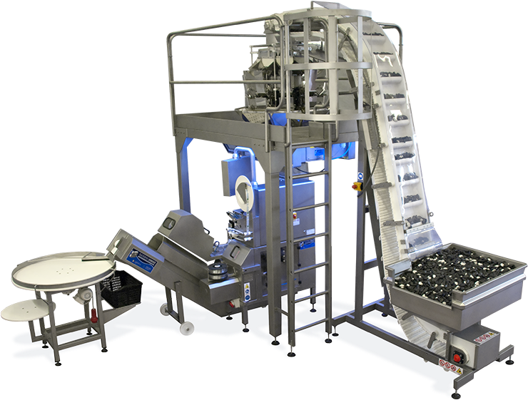 Economy Bag With Rotational Multi-head Weigher - Machine (800x575), Png Download