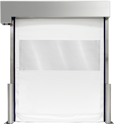 Fabric Roll-up Doors - High Speed Roller Gate (786x540), Png Download