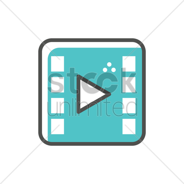 Video Player Icon V矢量图形 - Diagram (600x600), Png Download