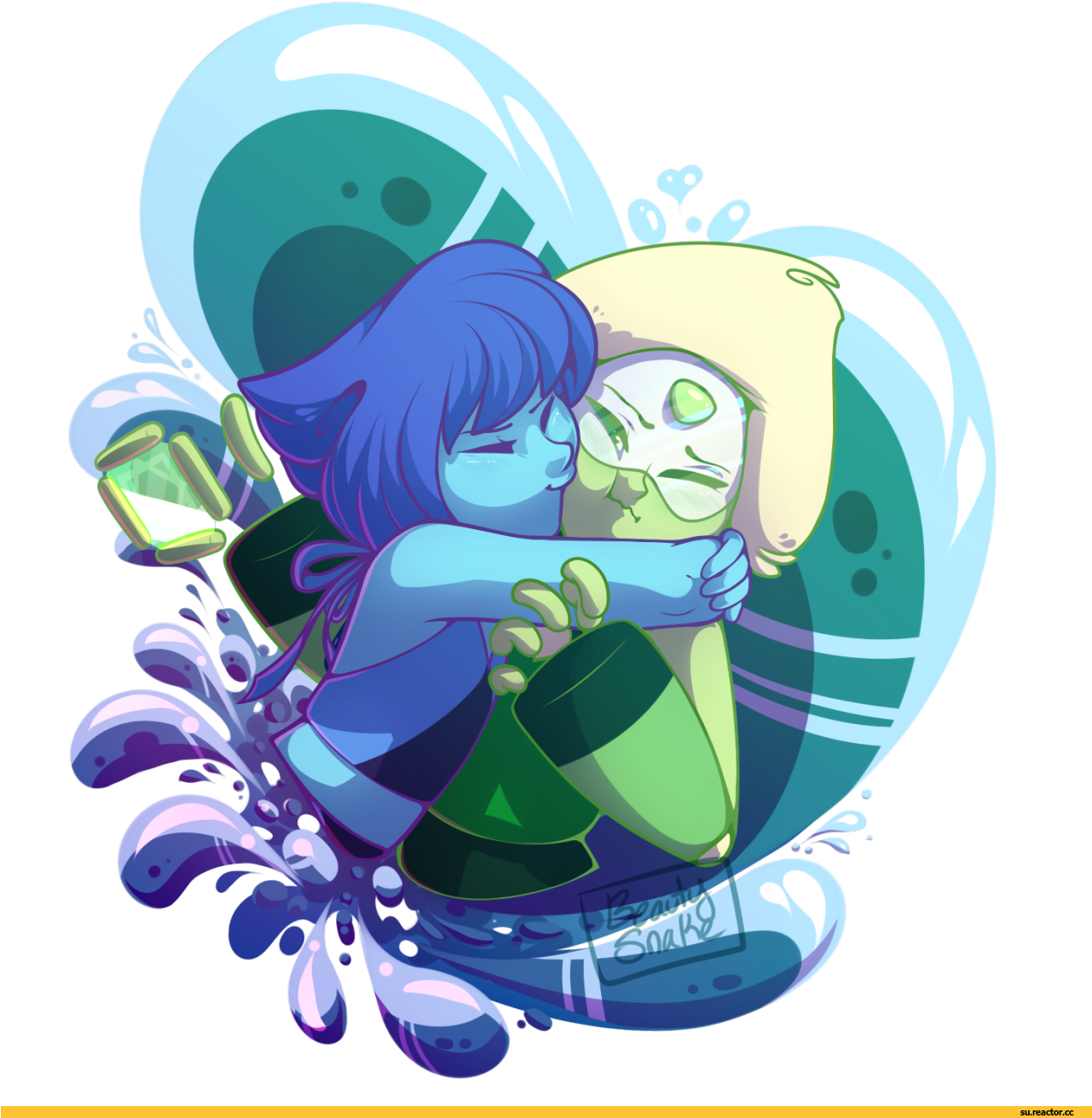 Steven Universe Su Art - Lapis X Peridot Fanart (1280x1351), Png Download