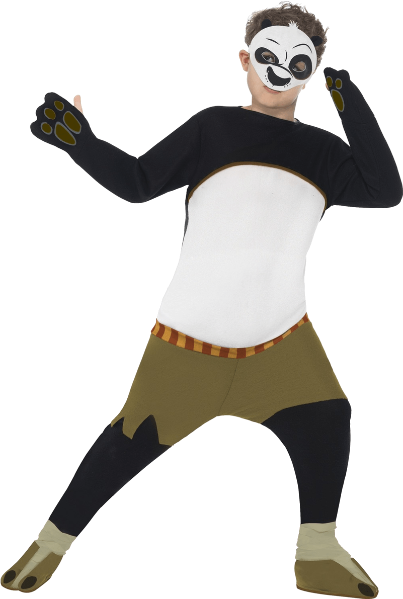 Kung Fu Panda Kids Po Costume - Kung Fu Panda Outfit (800x1268), Png Download