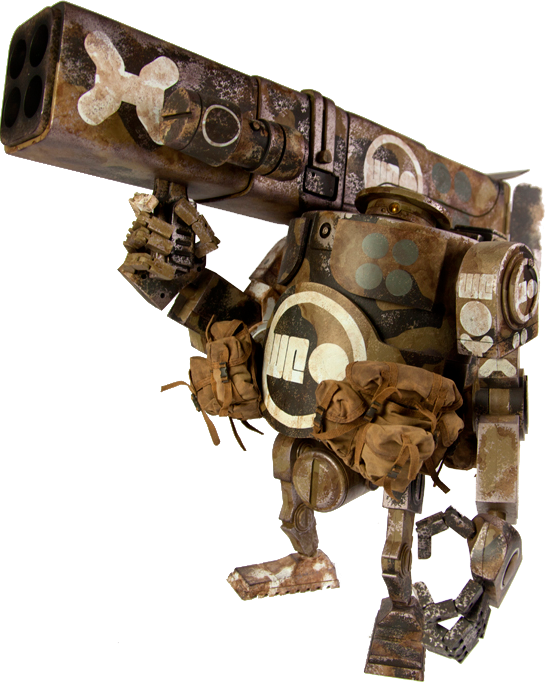 World War Robot - Bramble Robot Ashley Wood (546x683), Png Download