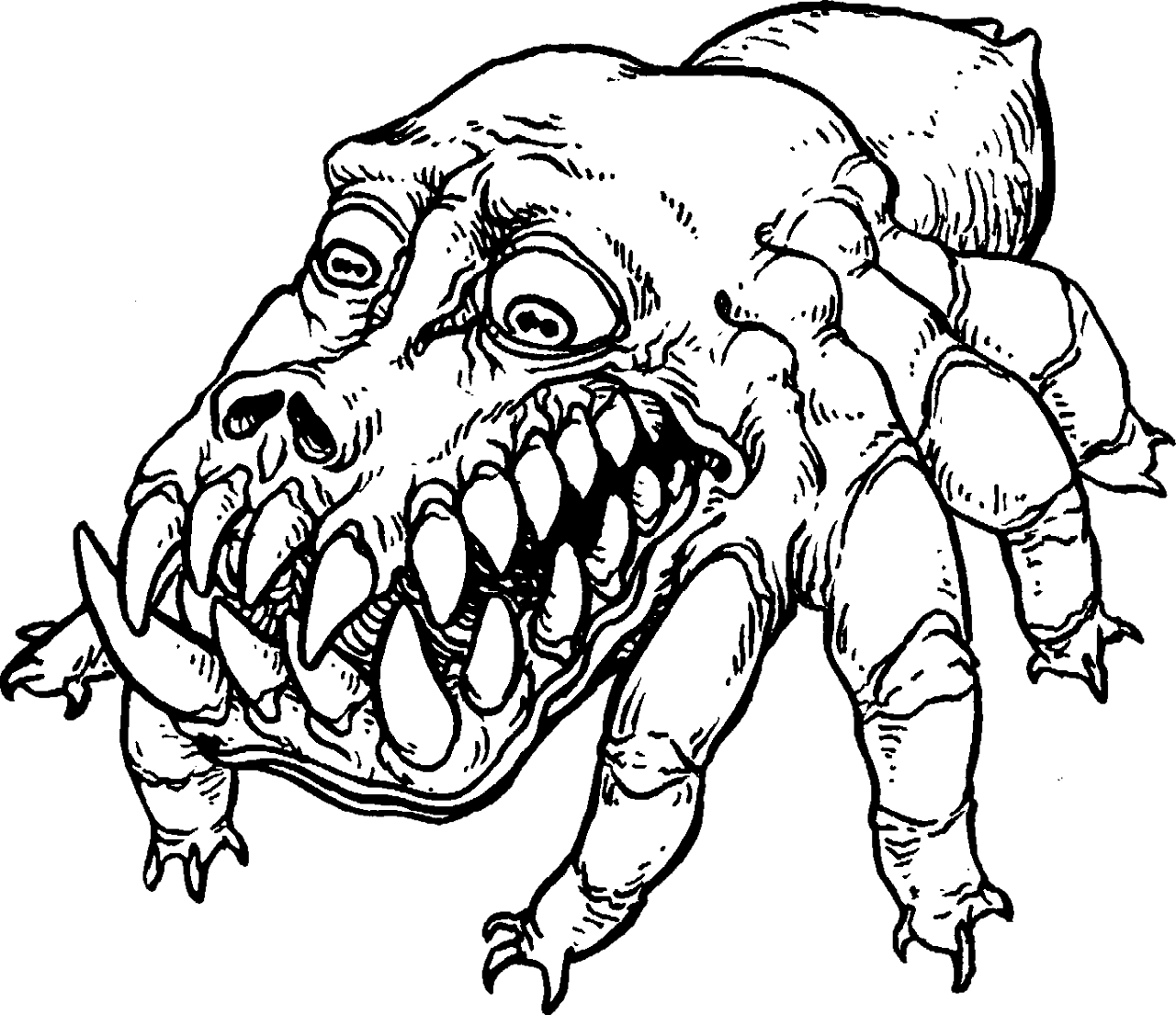 Manticore Spider - Illustration (1280x1104), Png Download