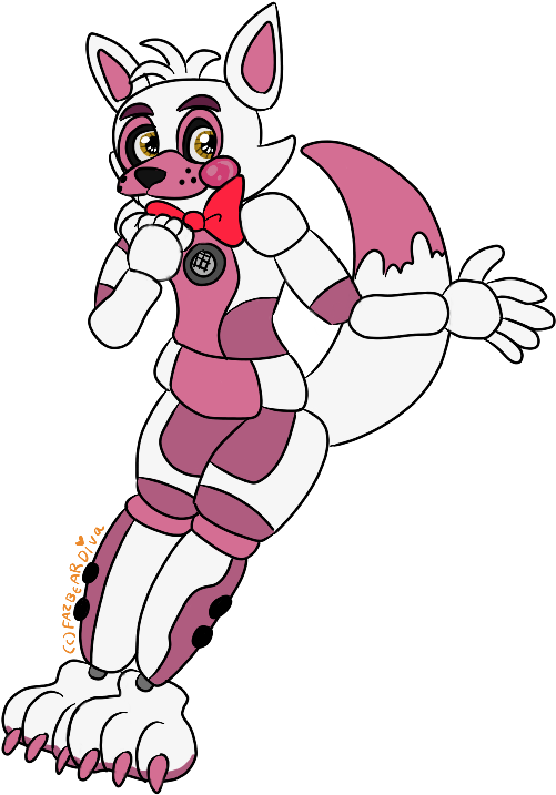 Have Fun Fnaf Funtime Foxy By Fazbeardiva - Sister Location Funtime Foxy Fanart (573x800), Png Download