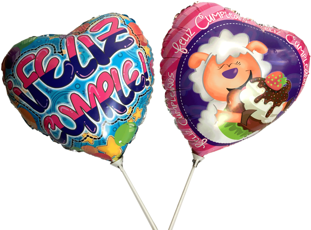 X 6 Globo 18" Corazon - Balloon (1024x753), Png Download